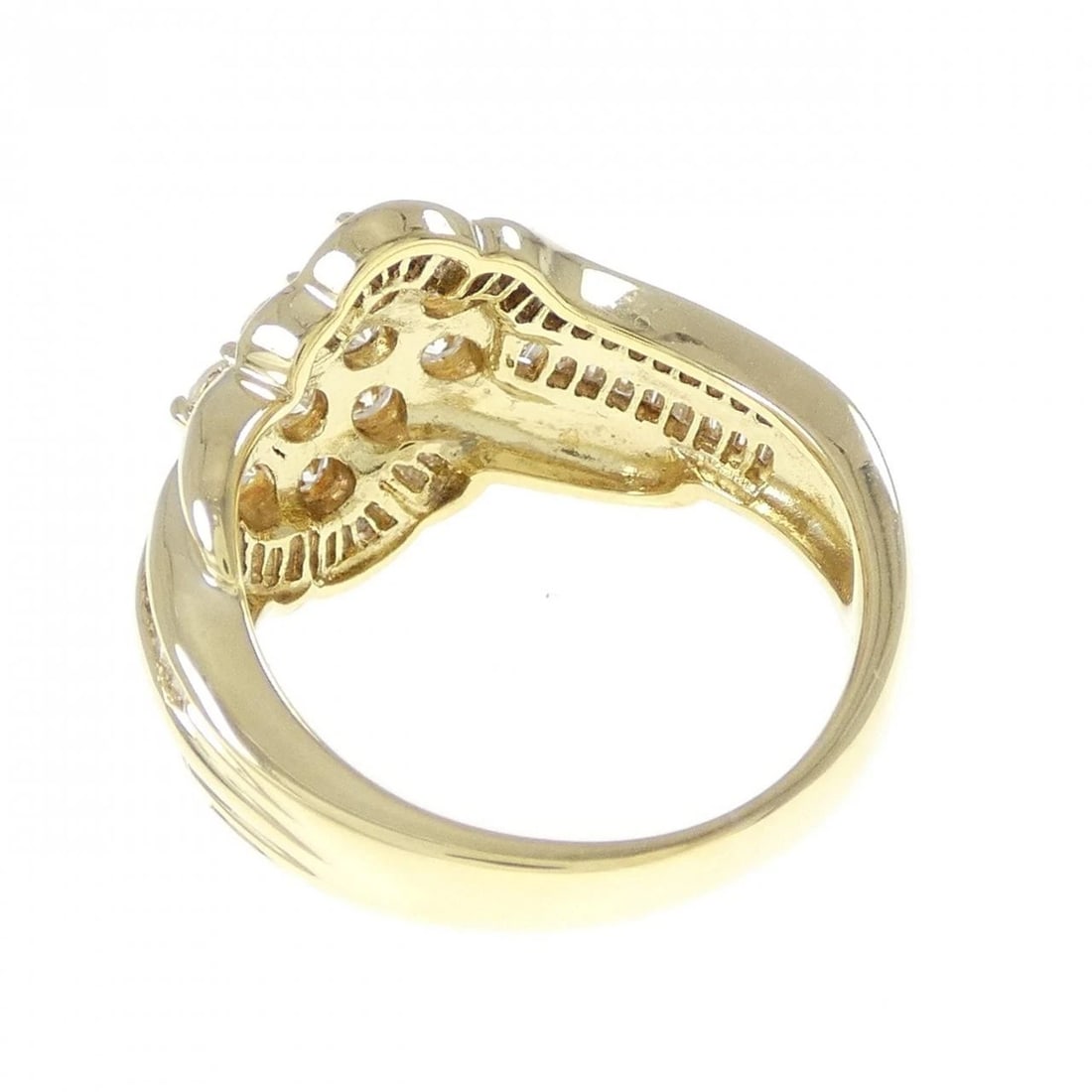 K18YG DIAMOND RING - 3