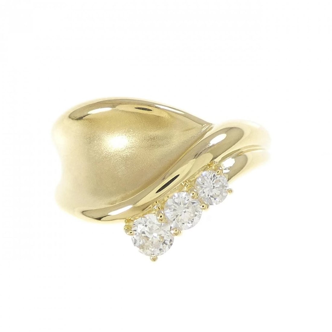 K18YG DIAMOND RING - 2