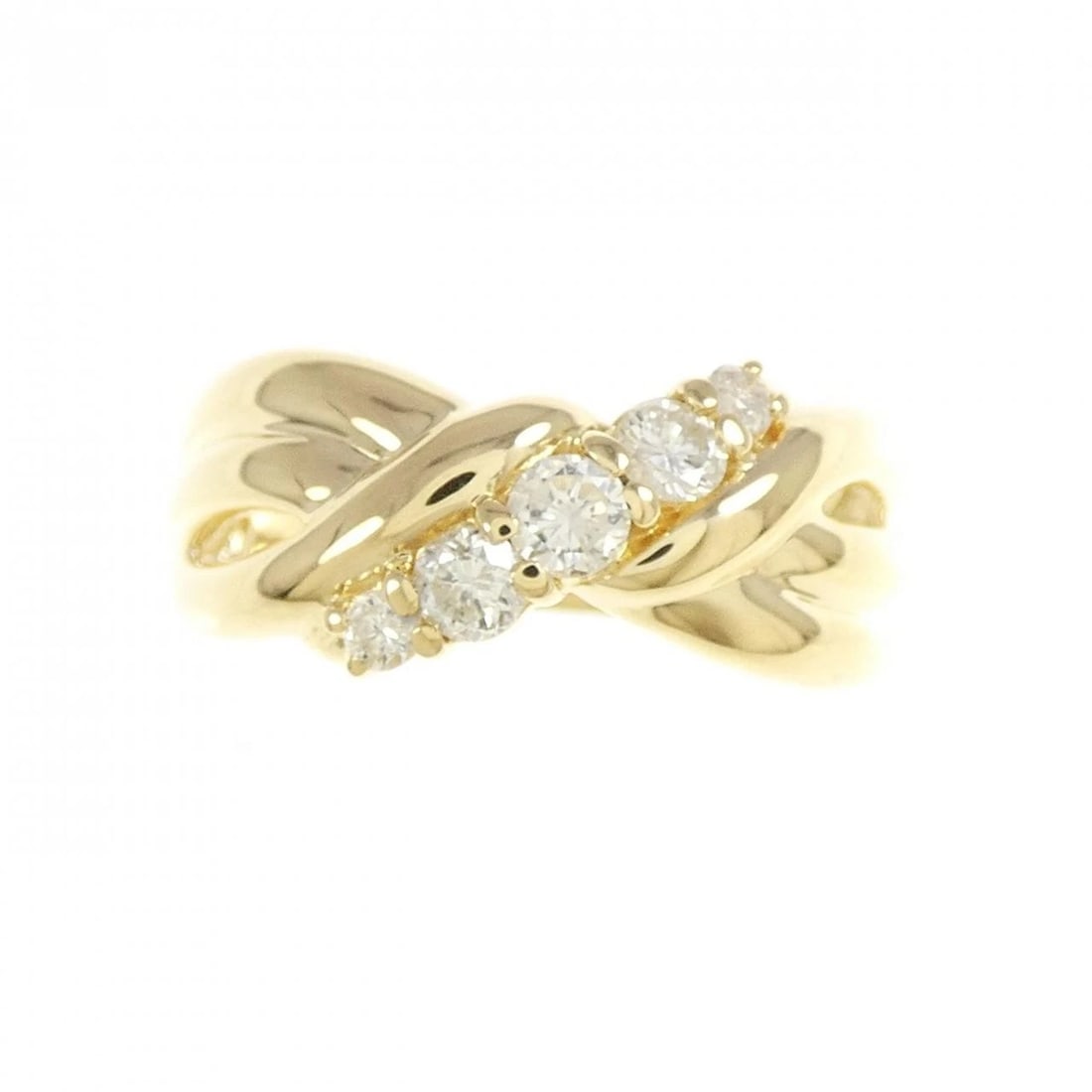 K18YG DIAMOND RING - 2