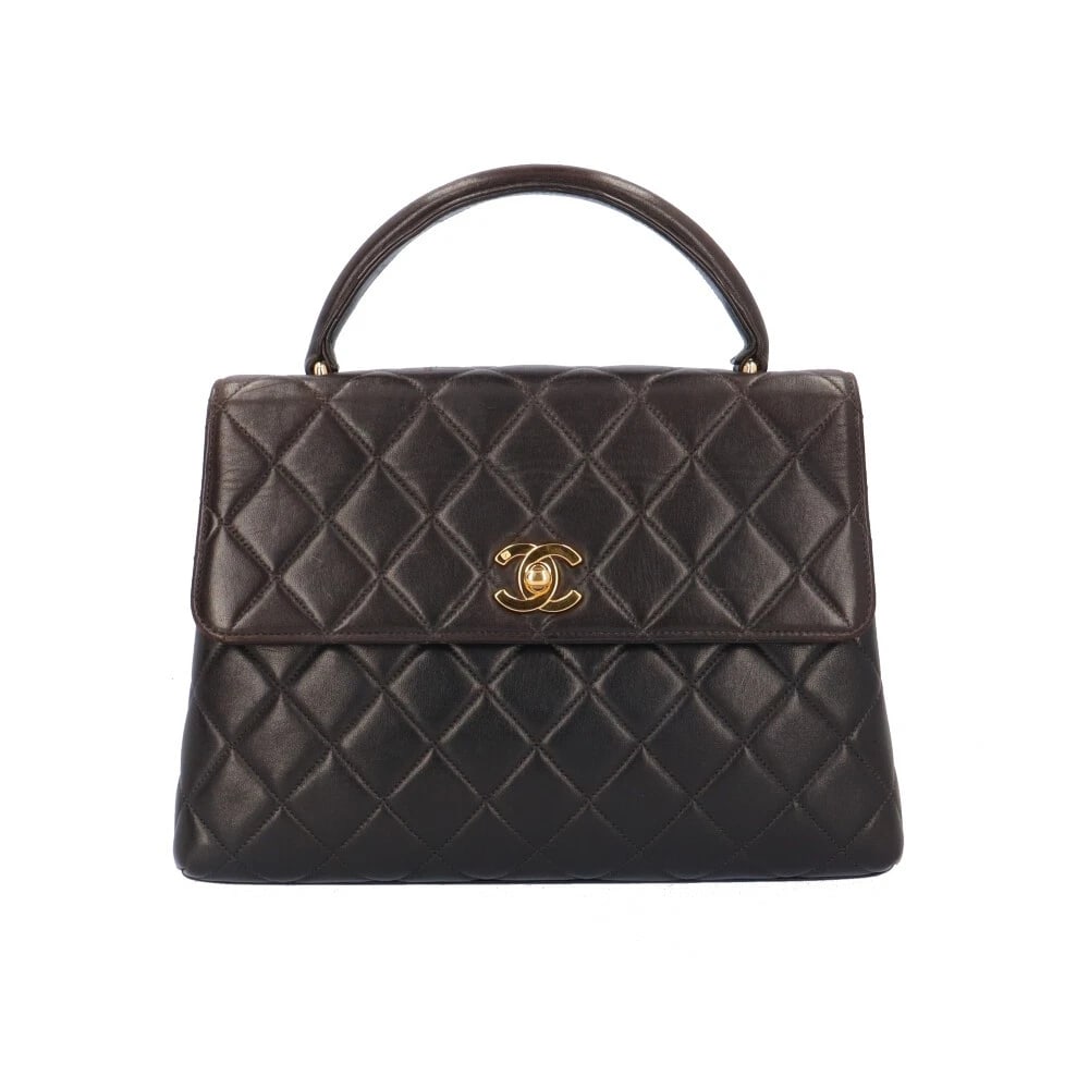 CHANEL HANDBAG LAMBSKIN MATRASSE COCO MARK HANDBAG: CHANEL Handbag lambskin Matrasse COCO Mark Handbag Brand: CHANEL Type: Handbag Material: Exterior Material lambskin Color: black Size: W10.0 x H7.1 x D3.1inch Handle:9.4inch Accessories: None