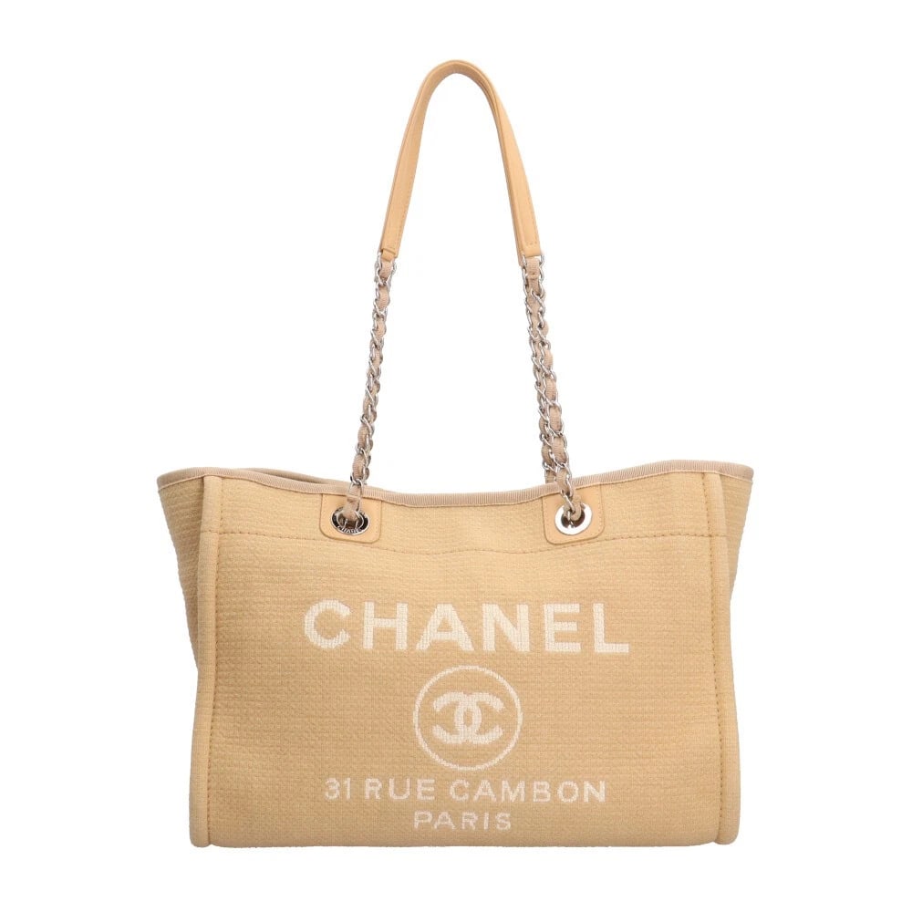 CHANEL MM TOTE BAG CANVAS DEAUVILLE TOTE BAG: CHANEL MM Tote Bag canvas Deauville Tote Bag Brand: CHANEL Type: Tote Bag Material: Exterior Material canvas Color: beige Size: W13.4 x H10.0 x D6.7inch Shoulder:26.0inch Accessories: None