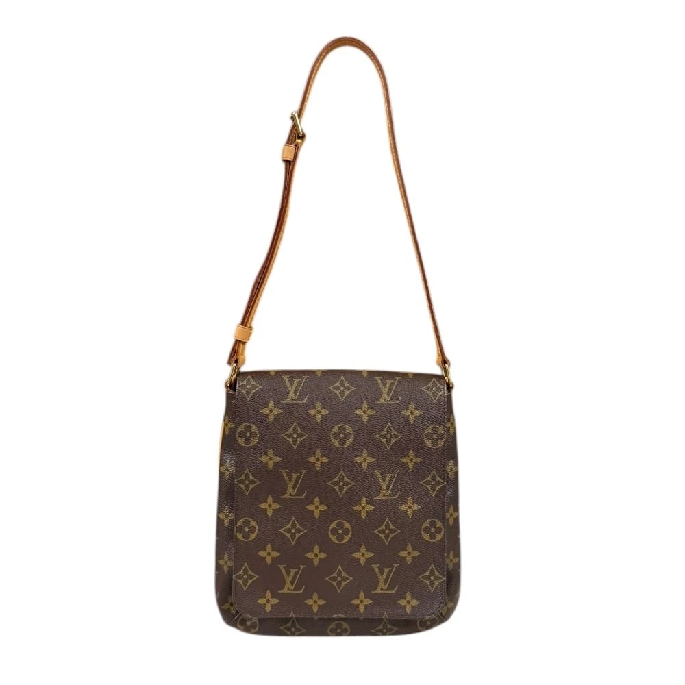 LOUIS VUITTON SHOULDER BAG MONOGRAM CANVAS SHOULDER BAG: LOUIS VUITTON Shoulder Bag Monogram canvas Shoulder Bag Brand: LOUIS VUITTON Type: Shoulder Bag Material: Exterior Material Monogram canvas Color: Brown Size: W9.1 x H9.6 x D1.6inch