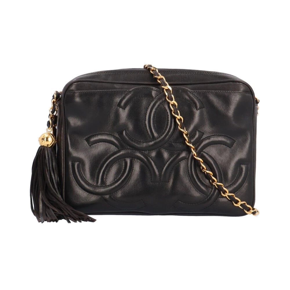 CHANEL SHOULDER BAG LAMBSKIN CHAINSHOULDER SHOULDER BAG: CHANEL Shoulder Bag lambskin ChainShoulder Shoulder Bag Brand: CHANEL Type: Shoulder Bag Material: Exterior Material lambskin Color: black Size: W8.7 x H6.3 x D2.4inch Shoulder:43.7inch 