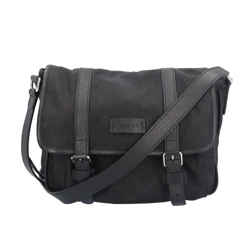 GUCCI SHOULDERBAG NYLON LEATHER SHOULDER BAG (1 of 8)