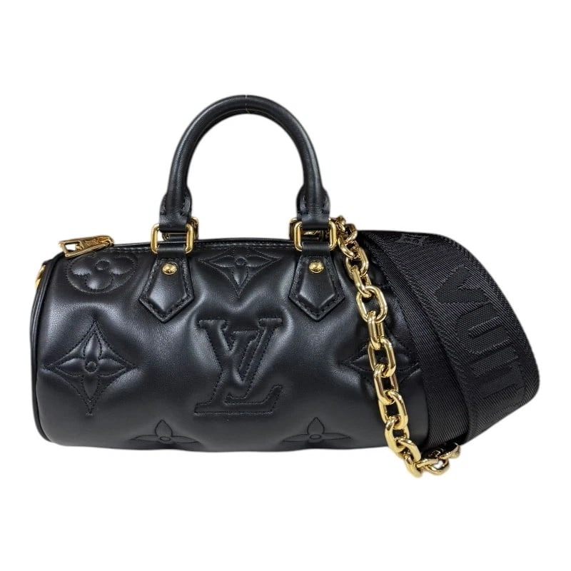 LOUIS VUITTON SHOULDER BAG LEATHER 2WAY SHOULDER BAG: LOUIS VUITTON Shoulder Bag leather 2WAY Shoulder Bag Brand: LOUIS VUITTON Type: Shoulder Bag Material: Exterior Material leather Color: black Size: W7.9 x H4.1 x D4.1inch Handle:11.4inch