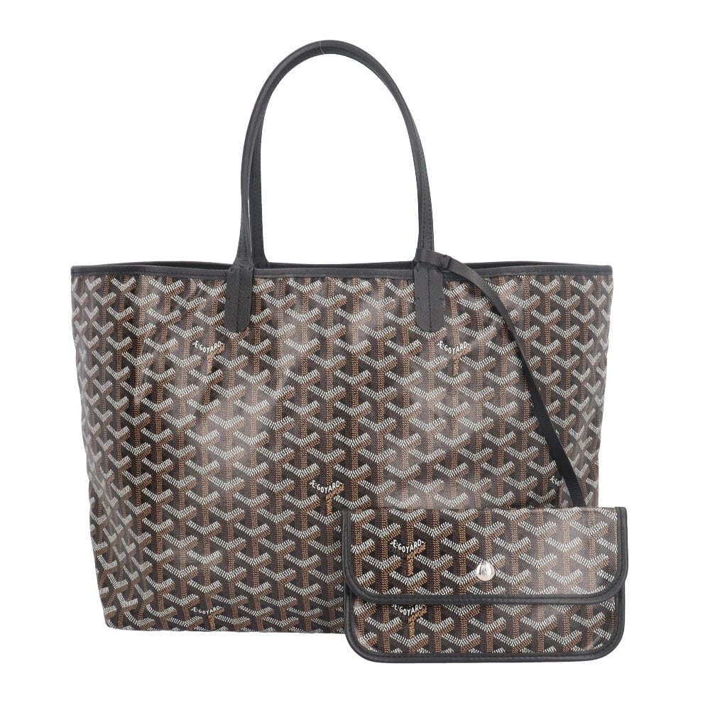 GOYARD TOTE BAG PVC COATED CANVAS TOTE BAG: GOYARD Tote Bag PVC coated canvas Tote Bag Brand: GOYARD Type: Tote Bag Material: Exterior Material PVC coated canvas Color: black / Brown Size: W13.4 x H10.6 x D5.5inch Shoulder:15.7inch Accesso