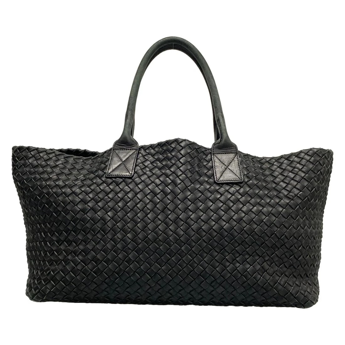 BOTTEGA VENETA CABAS BLACK LEATHER TOTE BAG: BOTTEGA VENETA Cabas Black Leather Tote Bag Brand: BOTTEGA VENETA Type: Tote Bag Material: Leather Color: Black Size: Height : 9.84 inch (25 cm) Width : 15.75 inch (40 cm) - 22.24 inch (56.5