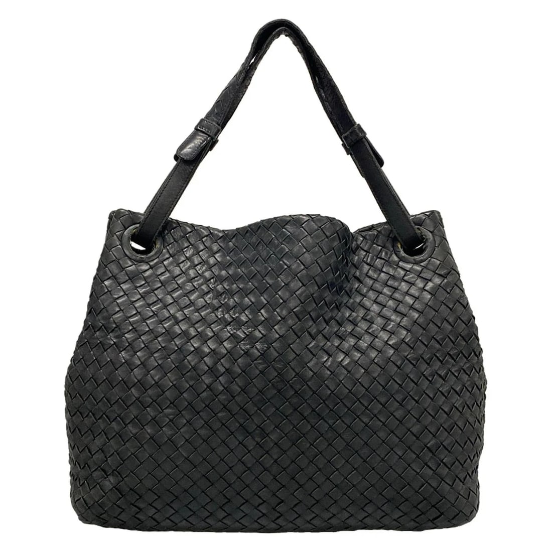 BOTTEGA VENETA GARDA BAG TOTE BAG: BOTTEGA VENETA Garda Bag Tote Bag Brand: BOTTEGA VENETA Type: Tote Bag Material: Leather Color: Black Size: Height : 9.06 inch (23 cm) Width : 12.99 inch - 13.78 inch Depth : 5.51 inch (14 cm)