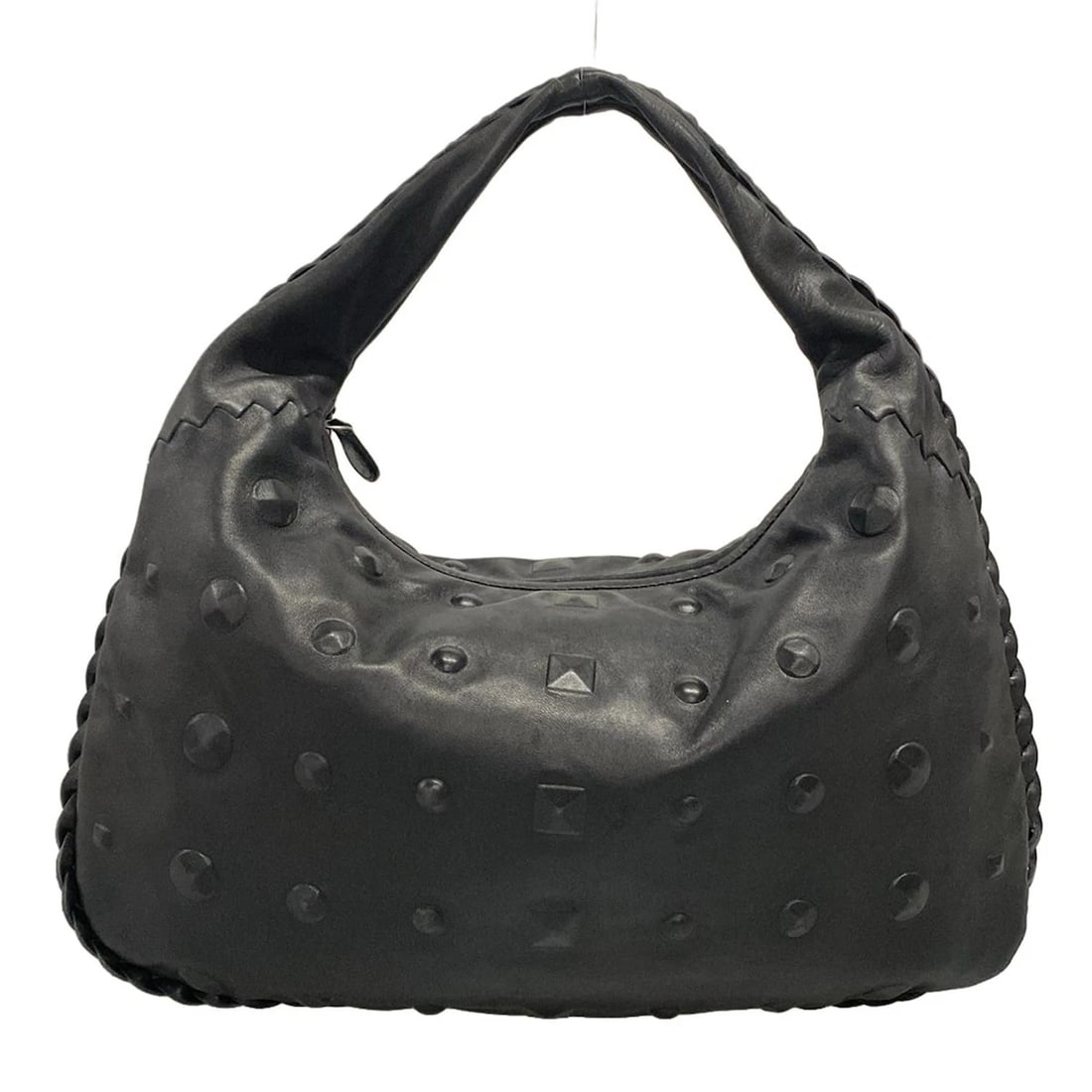 BOTTEGA VENETA VENETA BAG BLACK LEATHER HANDBAG: BOTTEGA VENETA Veneta bag Black Leather Handbag Brand: BOTTEGA VENETA Type: Handbag Material: Leather Color: Black Size: Height : 10.04 inch (25.5 cm) Width : 16.14 inch (41 cm) Depth : 0.79 inch