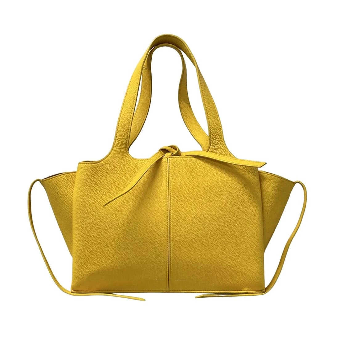 CELINE TRIFOLD - YELLOW LEATHER HANDBAG (1 of 11)