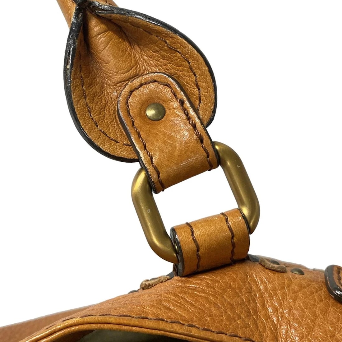 CHLOE PADDINGTON BROWN LEATHER HANDBAG - 10