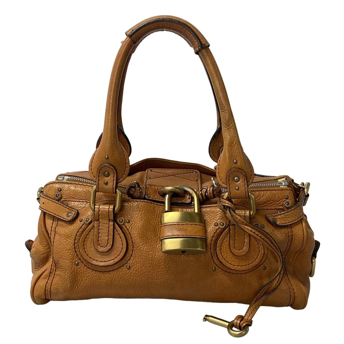 CHLOE PADDINGTON BROWN LEATHER HANDBAG (1 of 12)