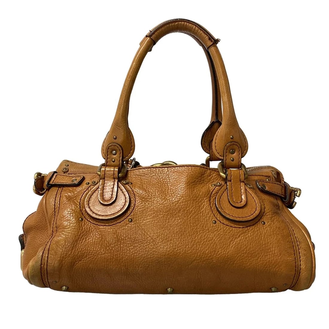CHLOE PADDINGTON BROWN LEATHER HANDBAG - 3