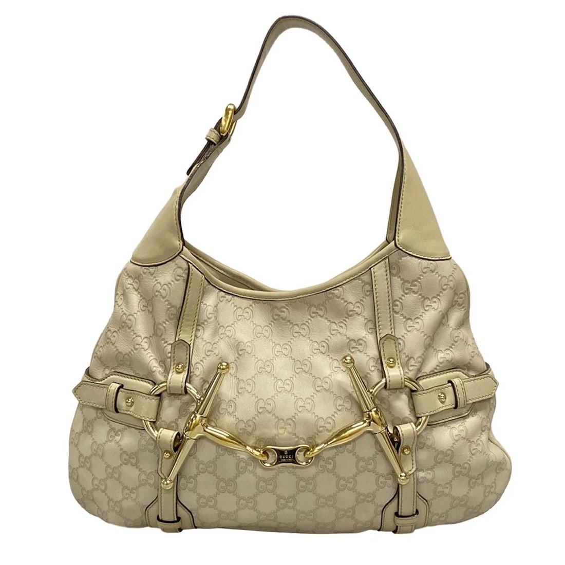 GUCCI GUCCISSIMA CREAM LEATHER SHOULDER BAG SHOULDER BAG (1 of 11)