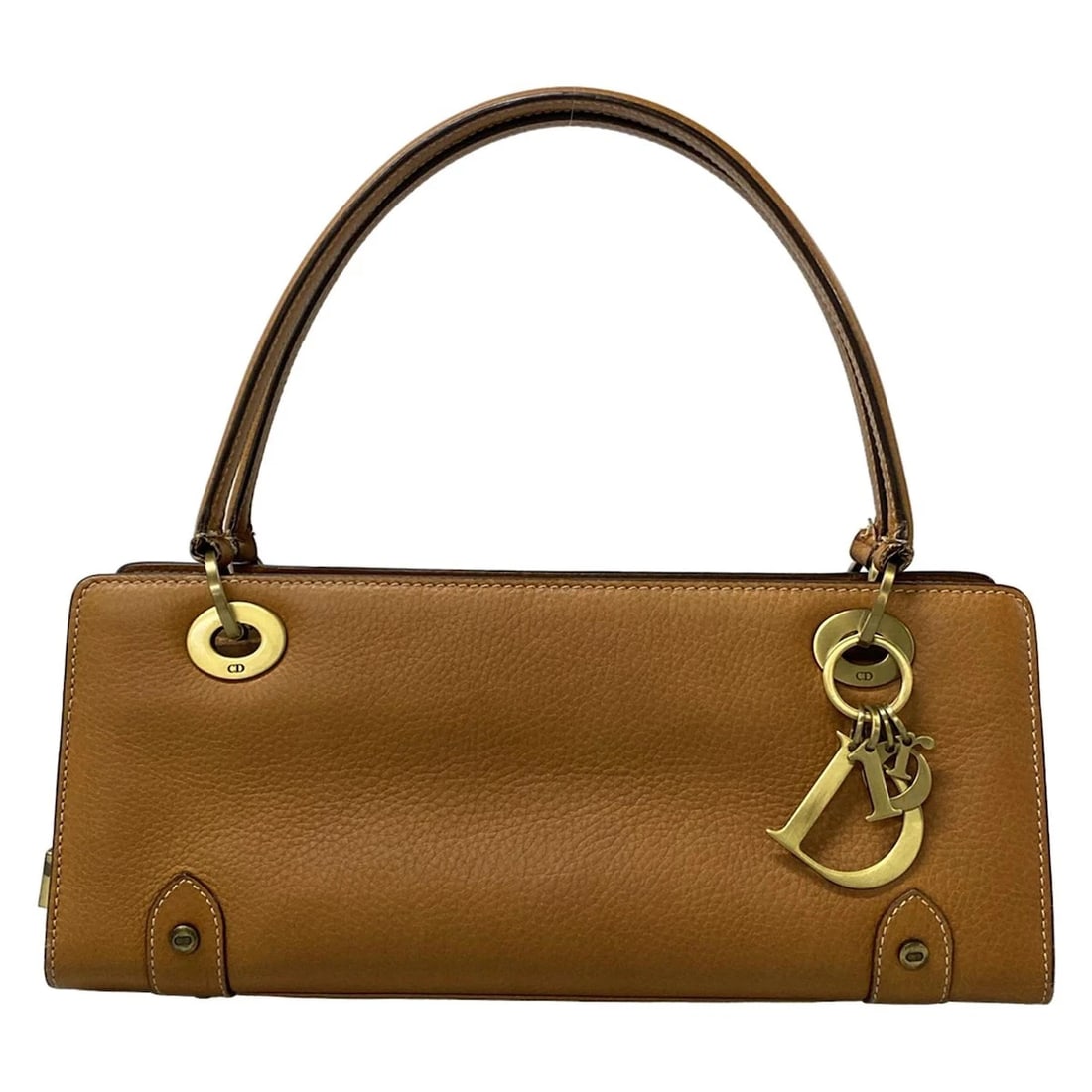 DIOR/CHRISTIANDIOR - LIGHT BROWN LEATHER HANDBAG: DIOR/ChristianDior - Light Brown Leather Handbag Brand: DIOR/ChristianDior Type: Handbag Material: Leather Color: Light Brown Size: Height : 5.51 inch (14 cm) Width : 12.4 inch (31.5 cm) Depth : 3