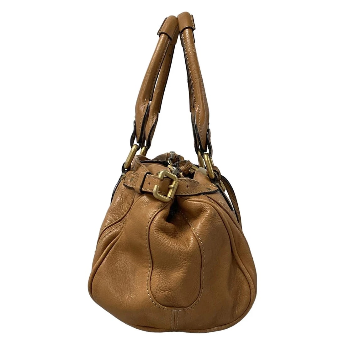 CHLOE PADDINGTON LIGHT BROWN LEATHER HANDBAG HANDBAG - 2