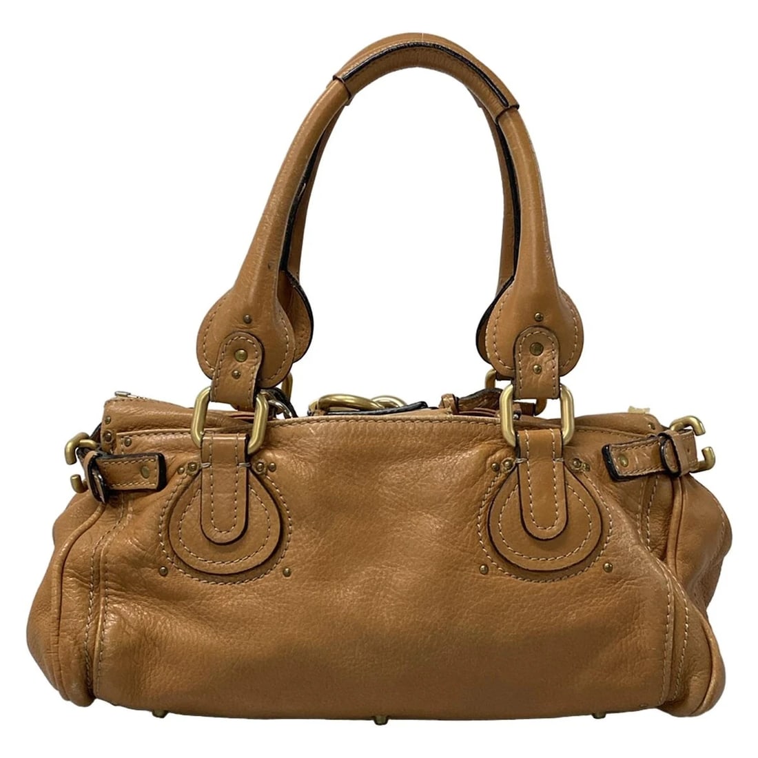 CHLOE PADDINGTON LIGHT BROWN LEATHER HANDBAG HANDBAG - 3