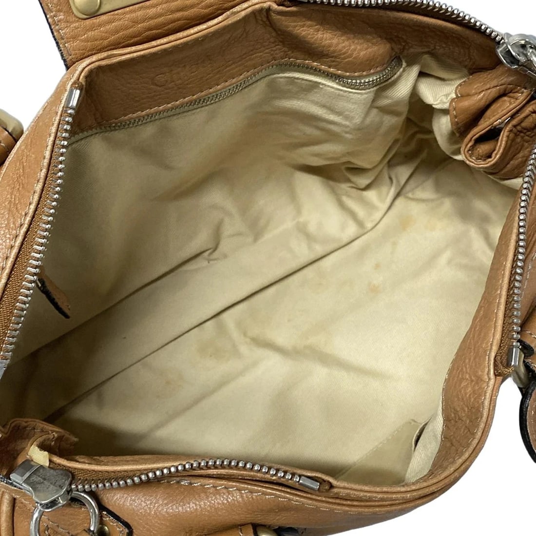 CHLOE PADDINGTON LIGHT BROWN LEATHER HANDBAG HANDBAG - 7