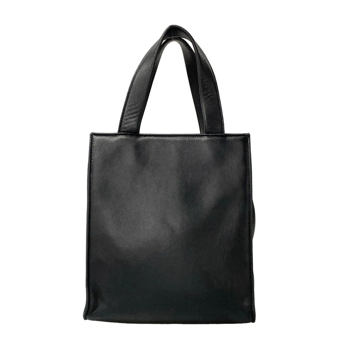 PRADA - BLACK LEATHER HANDBAG - 3