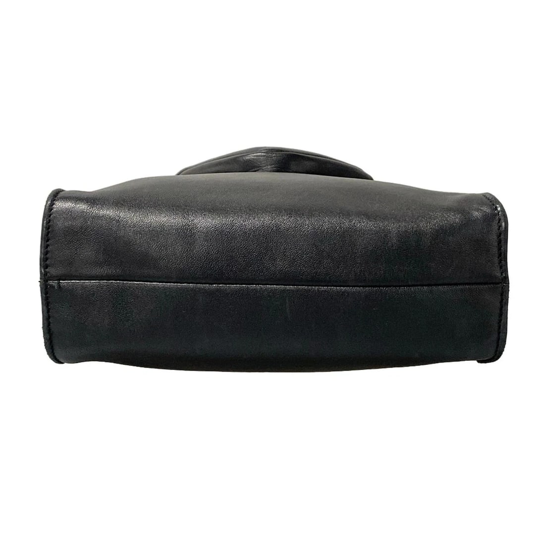 PRADA - BLACK LEATHER HANDBAG - 5