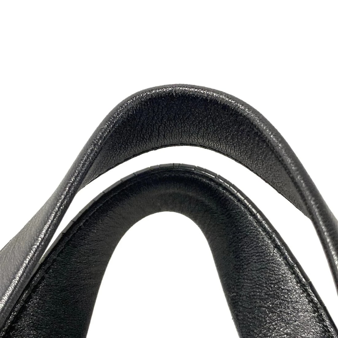 PRADA - BLACK LEATHER HANDBAG - 9