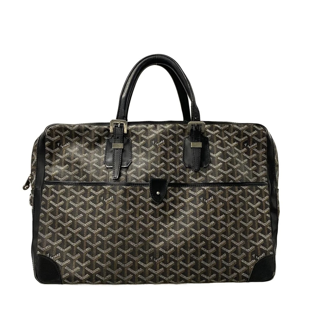 GOYARD AMBASSADE MM - BLACK WHITE BROWN BUSINESS BAG BUSINESS BAG (1 of 12)