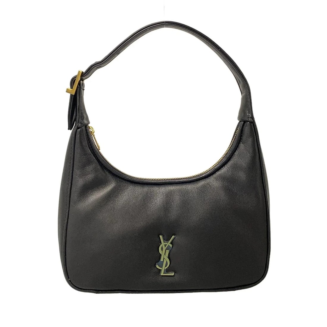 SAINT LAURENT PARIS - BLACK LEATHER HANDBAG HANDBAG: SAINT LAURENT PARIS - Black Leather Handbag Handbag Brand: SAINT LAURENT PARIS Type: Handbag Material: Leather Color: Black Size: Height : 4.72 inch" (12 cm) Width : 8.46 inch (21.5 cm) Depth