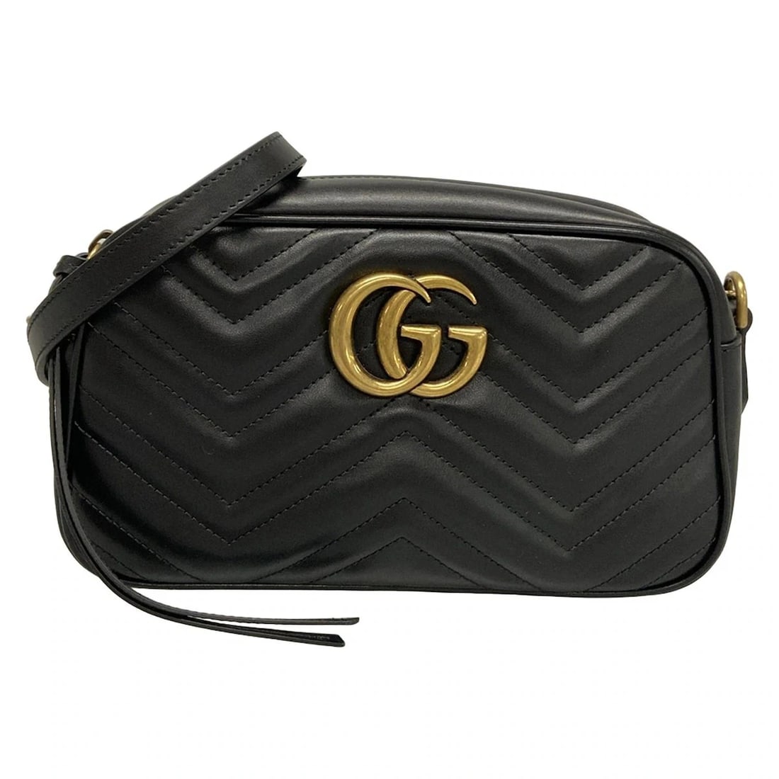 GUCCI GG MARMONT BLACK LEATHER - SHOULDER BAG SHOULDER BAG (1 of 11)