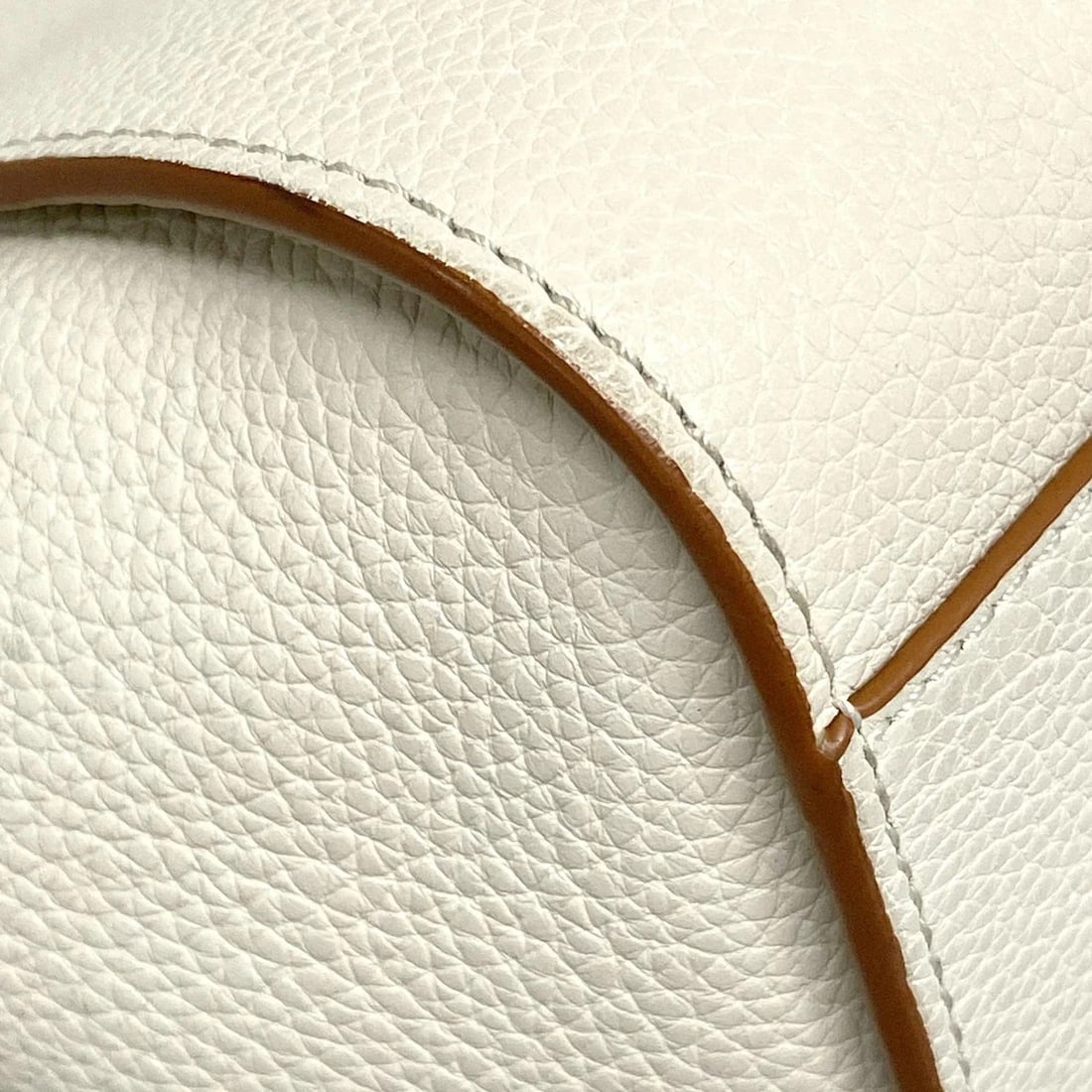 LOEWE HAMMOCK DRAWSTRING BAG MINI - CREAM LEATHER HANDBAG HANDBAG - 6