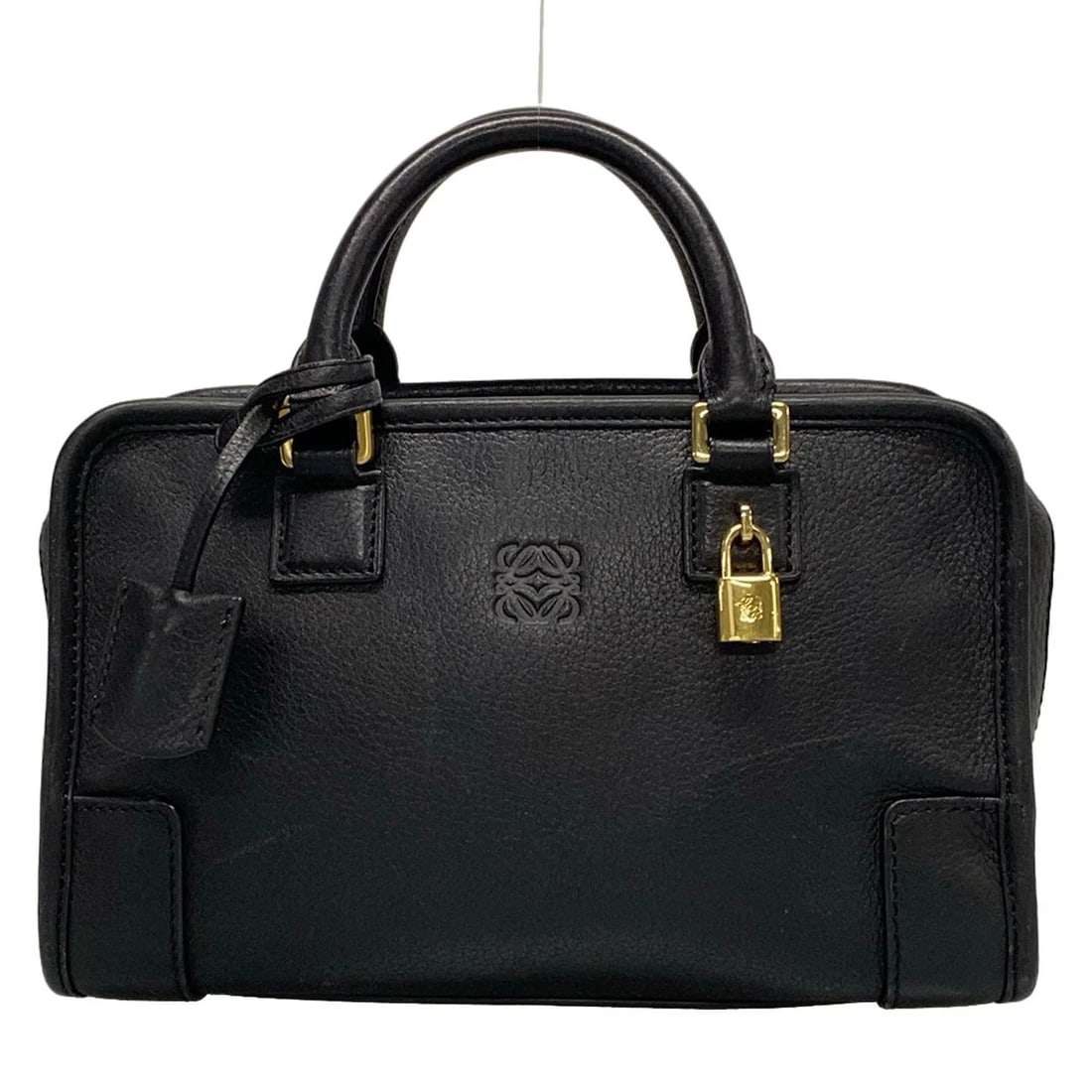 LOEWE 23 BLACK CALF LEATHER HANDBAG HANDBAG (1 of 12)