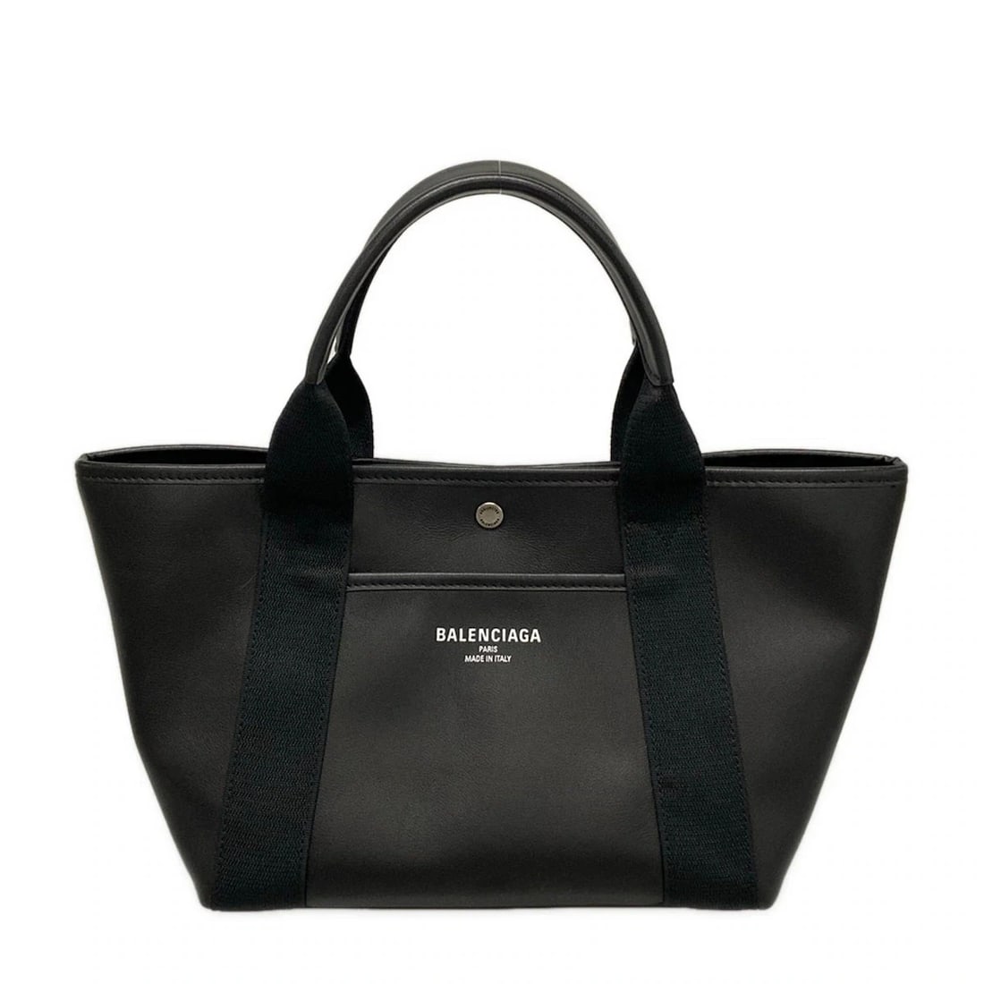 BALENCIAGA BIARRITZ BLACK LEATHER - TOTE BAG TOTE BAG (1 of 11)