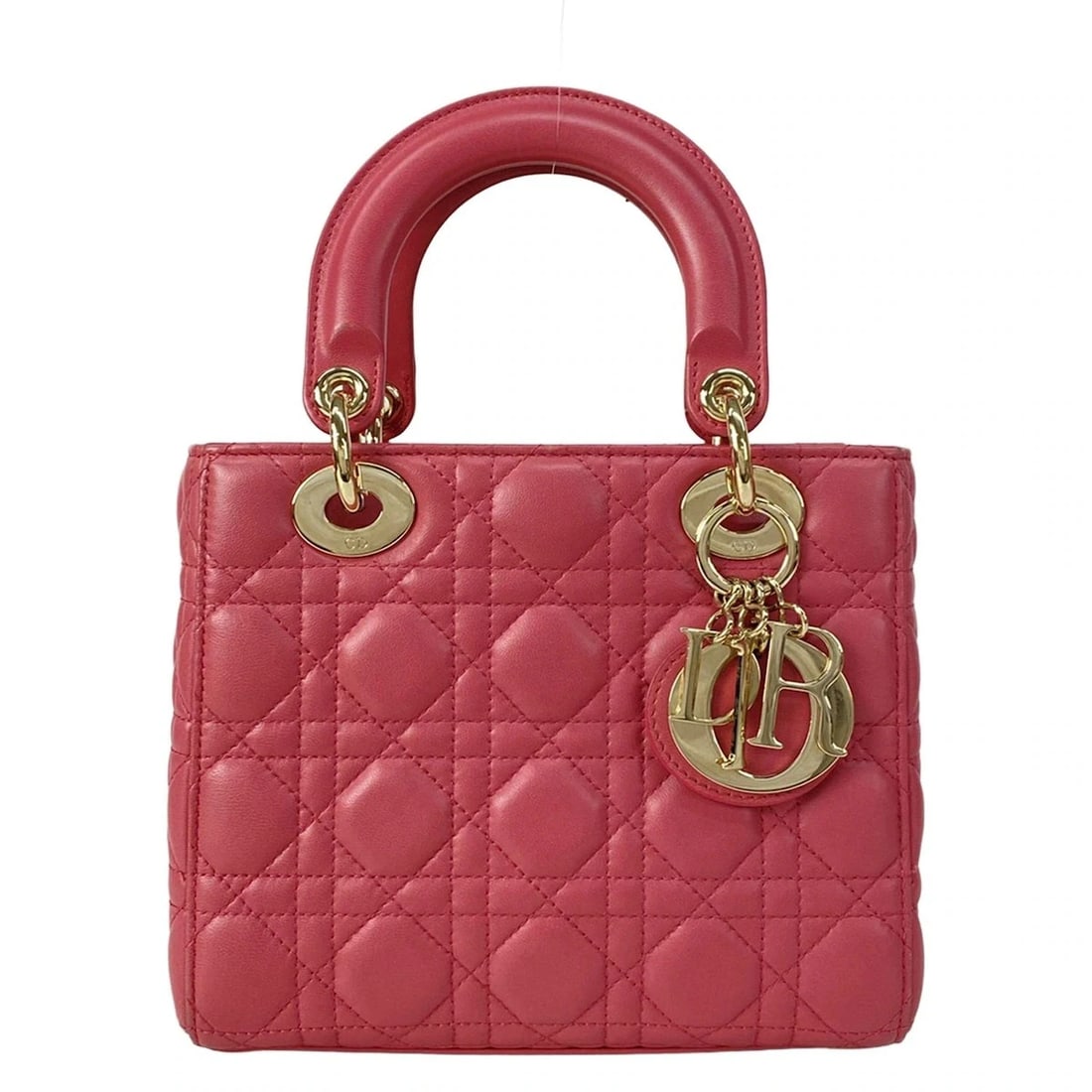 DIOR/CHRISTIANDIOR BAG - PINK LAMBSKIN HANDBAG (1 of 12)