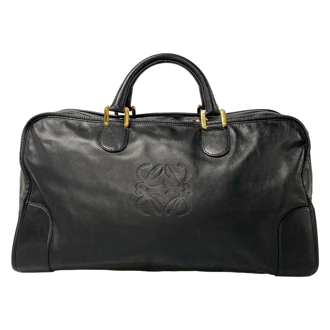 LOEWE BLACK LEATHER BOSTON BAG BOSTON BAG (1 of 12)
