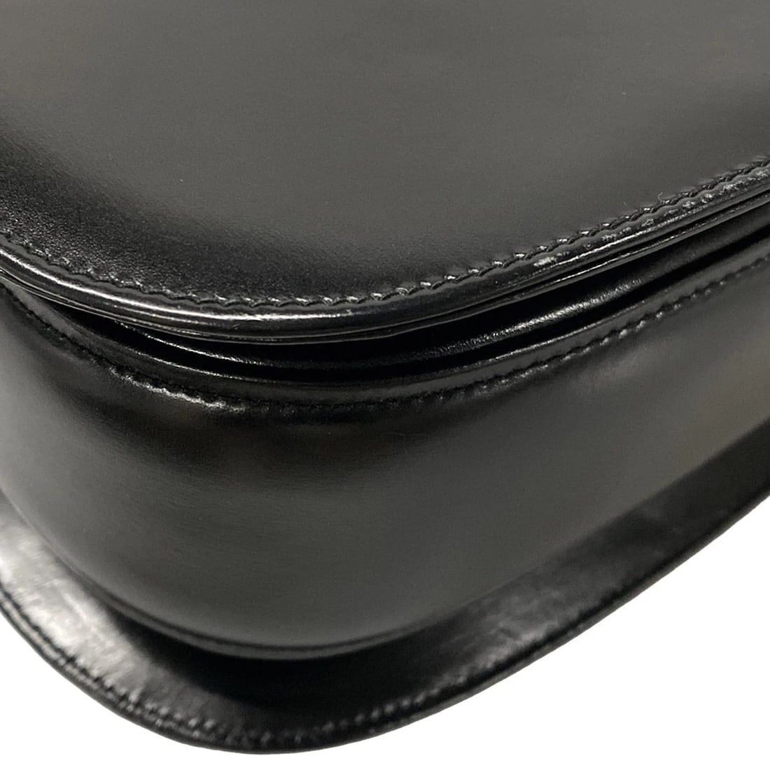 GUCCI BAMBOO CLASSIC - BLACK LEATHER HANDBAG HANDBAG - 6