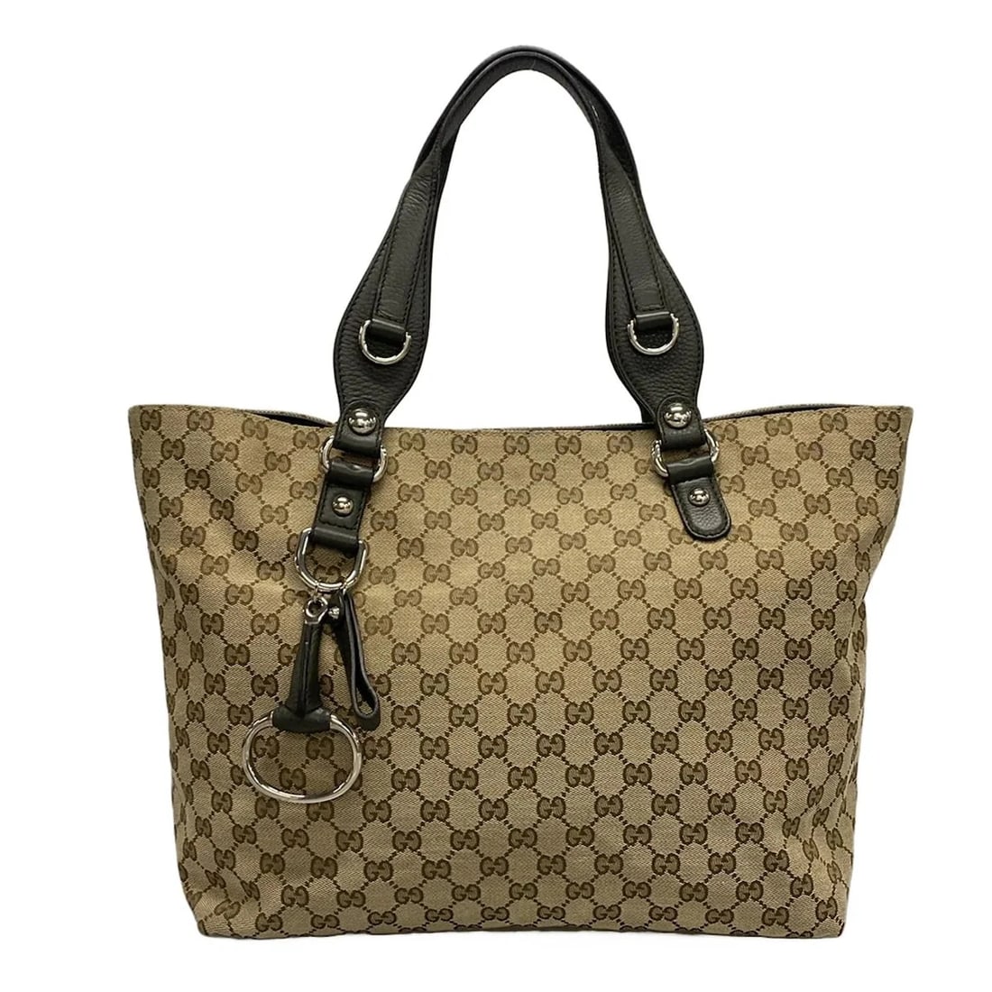 GUCCI GG/ICON BIT BEIGE DARK BROWN KHAKI JACQUARD LEATHER - TOTE BAG TOTE BAG: GUCCI GG/Icon Bit Beige Dark Brown Khaki Jacquard Leather - Tote Bag Tote Bag Brand: GUCCI Type: Tote Bag Material: Jacquard, Leather Color: Beige, Dark Brown, Khaki Size: Height : 12.2 inch (31 c