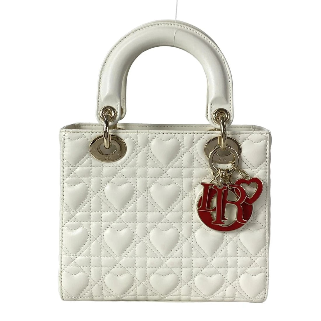 DIOR/CHRISTIANDIOR MY ABCDIOR BAG CREAM LAMBSKIN HANDBAG (1 of 12)