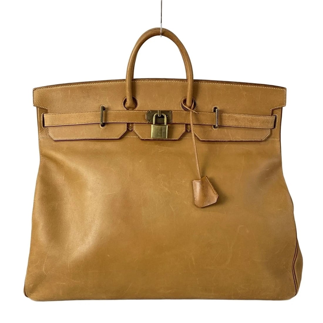 HERMES HAUT A COURROIES 55 NATURAL VACHE CIRCLE S HANDBAG HANDBAG: HERMES Haut a Courroies 55 Natural Vache Circle S Handbag Handbag Brand: HERMES Type: Handbag Material: Vache Color: Natural Size: Height : 18.11 inch (46 cm) Width : 21.65 inch (55 cm) Depth