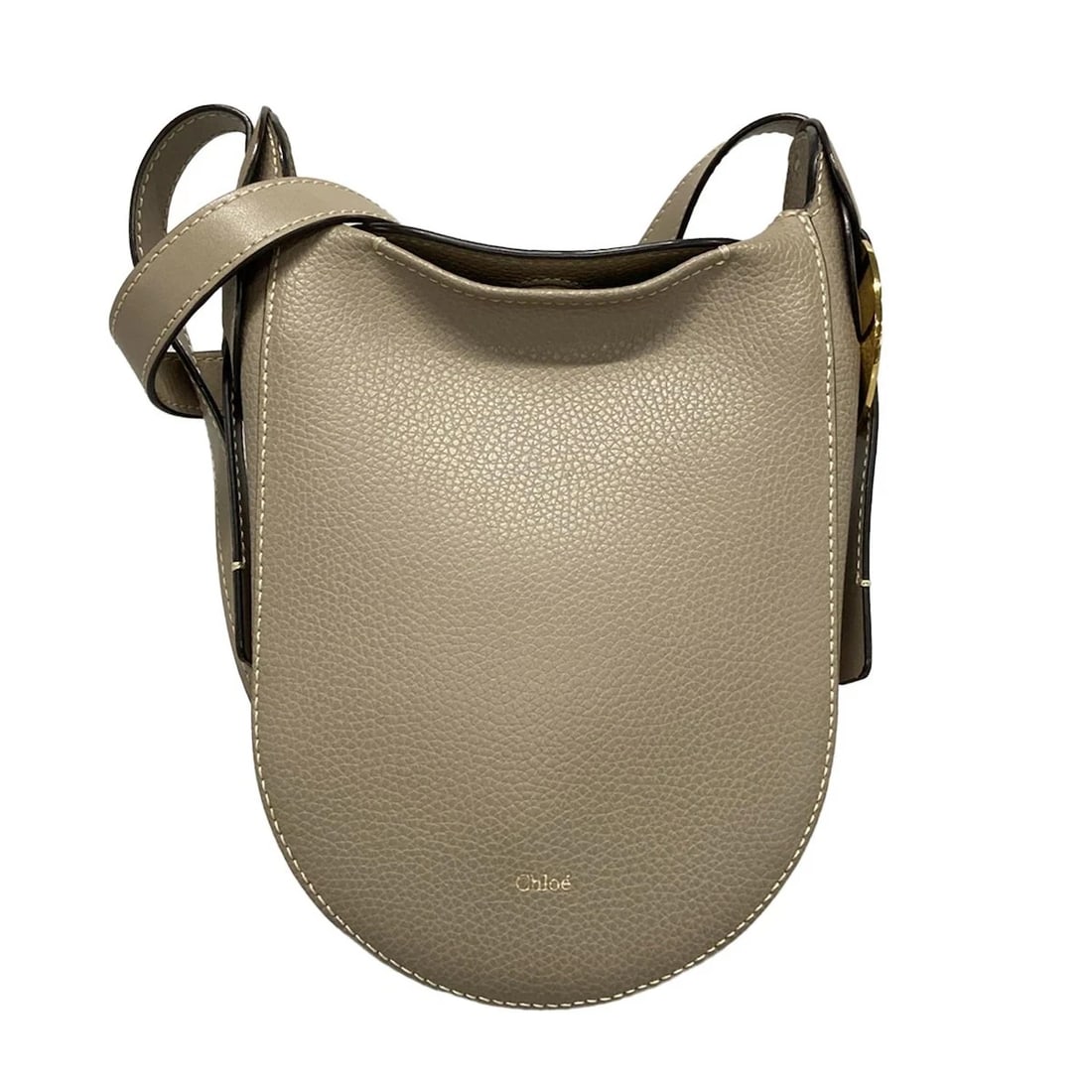 CHLOE DARYL. GRAY BEIGE LEATHER - SHOULDER BAG SHOULDER BAG: Chloe Daryl. Gray Beige Leather - Shoulder Bag Shoulder Bag Brand: Chloe Type: Shoulder Bag Material: Leather Color: Gray Beige Size: Height : 7.28 inch (18.5 cm) Width : 5.71 inch (14.5 cm)