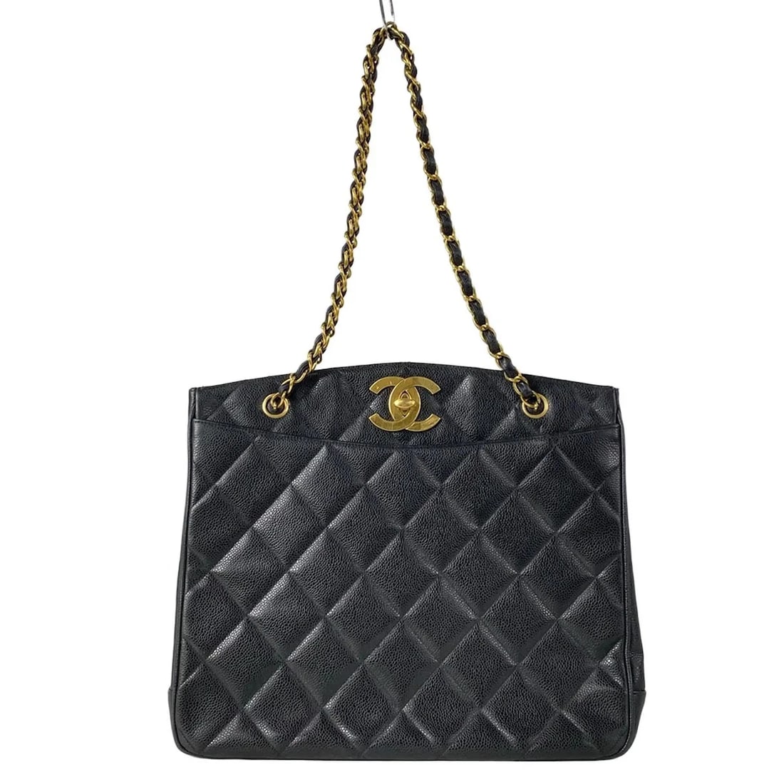 CHANEL MATELASSE BLACK CALFSKIN TOTE BAG TOTE BAG (1 of 11)