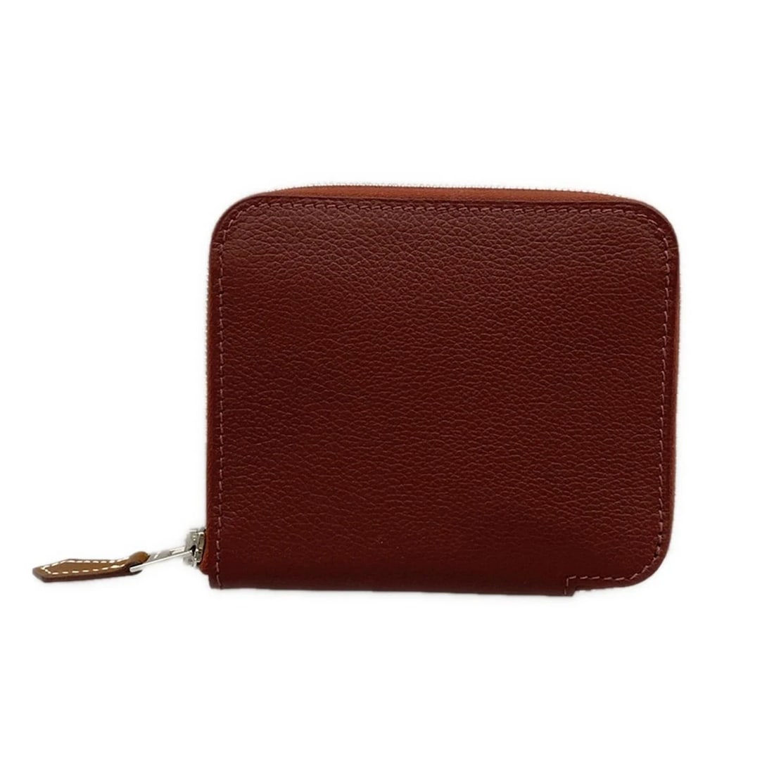 HERMES AZAP COMPACT SILK QUINN ROUGE ASH VEAU EVERCOLOR OTHER STYLE WALLET (1 of 10)