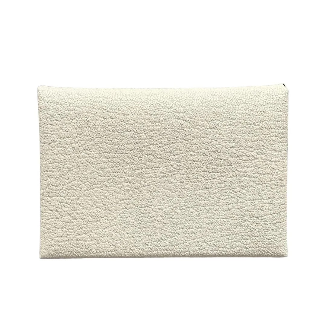HERMES CALVI DUO - CREME CHEVRE K COIN CASE COIN CASE (1 of 9)