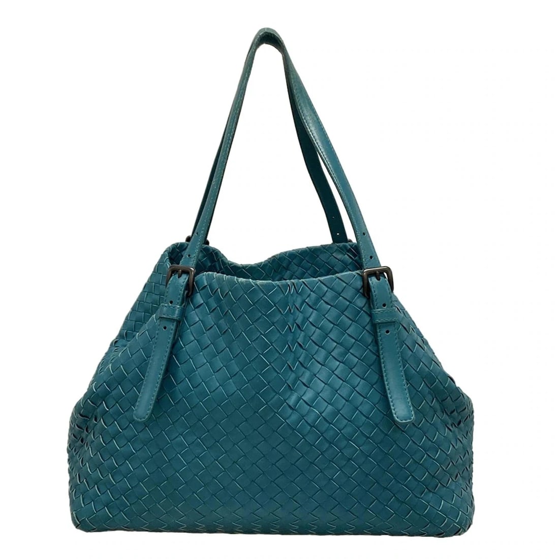 BOTTEGA VENETA CHESTER BAG - BLUE GREEN LEATHER TOTE BAG TOTE BAG: BOTTEGA VENETA Chester Bag - Blue Green Leather Tote Bag Tote Bag Brand: BOTTEGA VENETA Type: Tote Bag Material: Leather Color: Blue Green Size: Height : 8.66 inch (22 cm) Width : 7.48 inch (19 cm