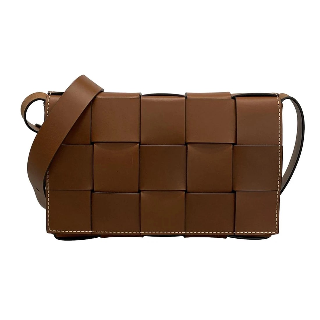 BOTTEGA VENETA CASSETTE - BROWN LEATHER SHOULDER BAG SHOULDER BAG (1 of 11)