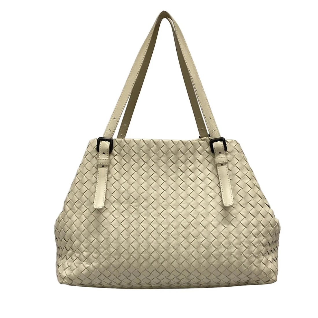 BOTTEGA VENETA MINI CHESTER BAG - CREAM LEATHER TOTE BAG TOTE BAG (1 of 11)