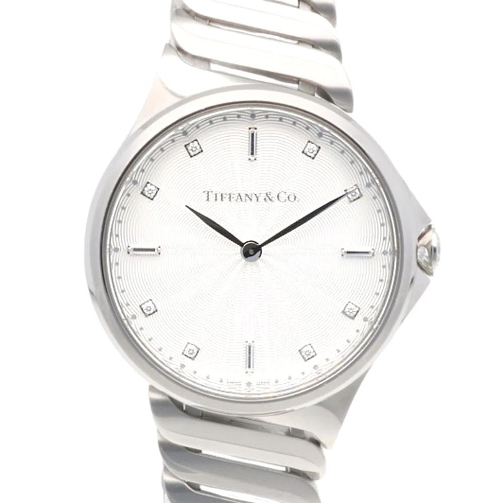 TIFFANY&CO METRO WATCHES STAINLESS STEEL DIAMOND WATCH (1 of 5)
