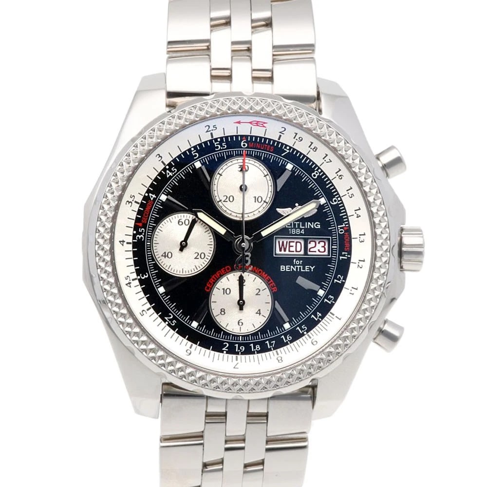 BREITLING BENTLEY WATCHES STAINLESS STEEL CHRONOGRAPH WATCH (1 of 5)