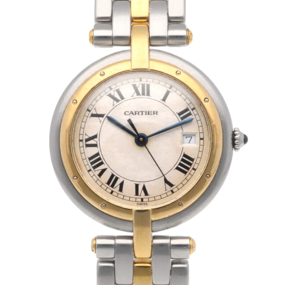 CARTIER PANTHERELM WATCHES STAINLESS STEEL K18 YELLOW GOLD WATCH (1 of 5)
