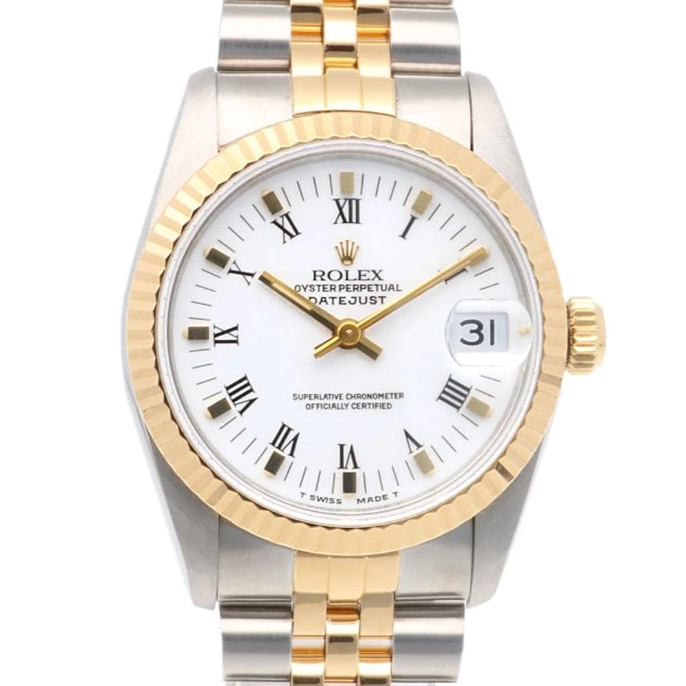 ROLEX DATEJUST WATCHES STAINLESS STEEL K18 YELLOW GOLD WATCH (1 of 5)