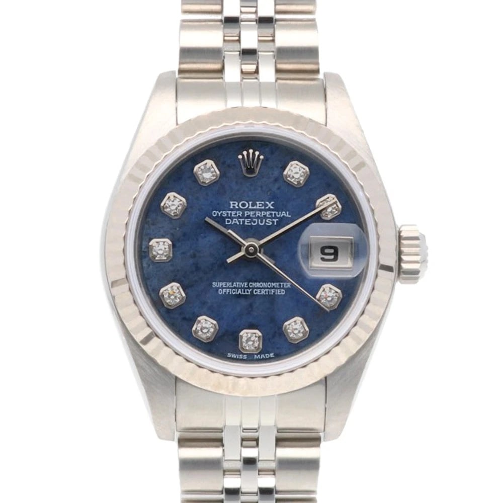 ROLEX DATEJUST WATCHES STAINLESS STEEL K18WHITE GOLD WATCH: ROLEX Datejust Watches Stainless Steel K18white gold Watch Brand: ROLEX Type: Wristwatch Material: Case : Stainless Steel x K18 white gold Band : Stainless Steel Color: Silver / blue Size: Case Di