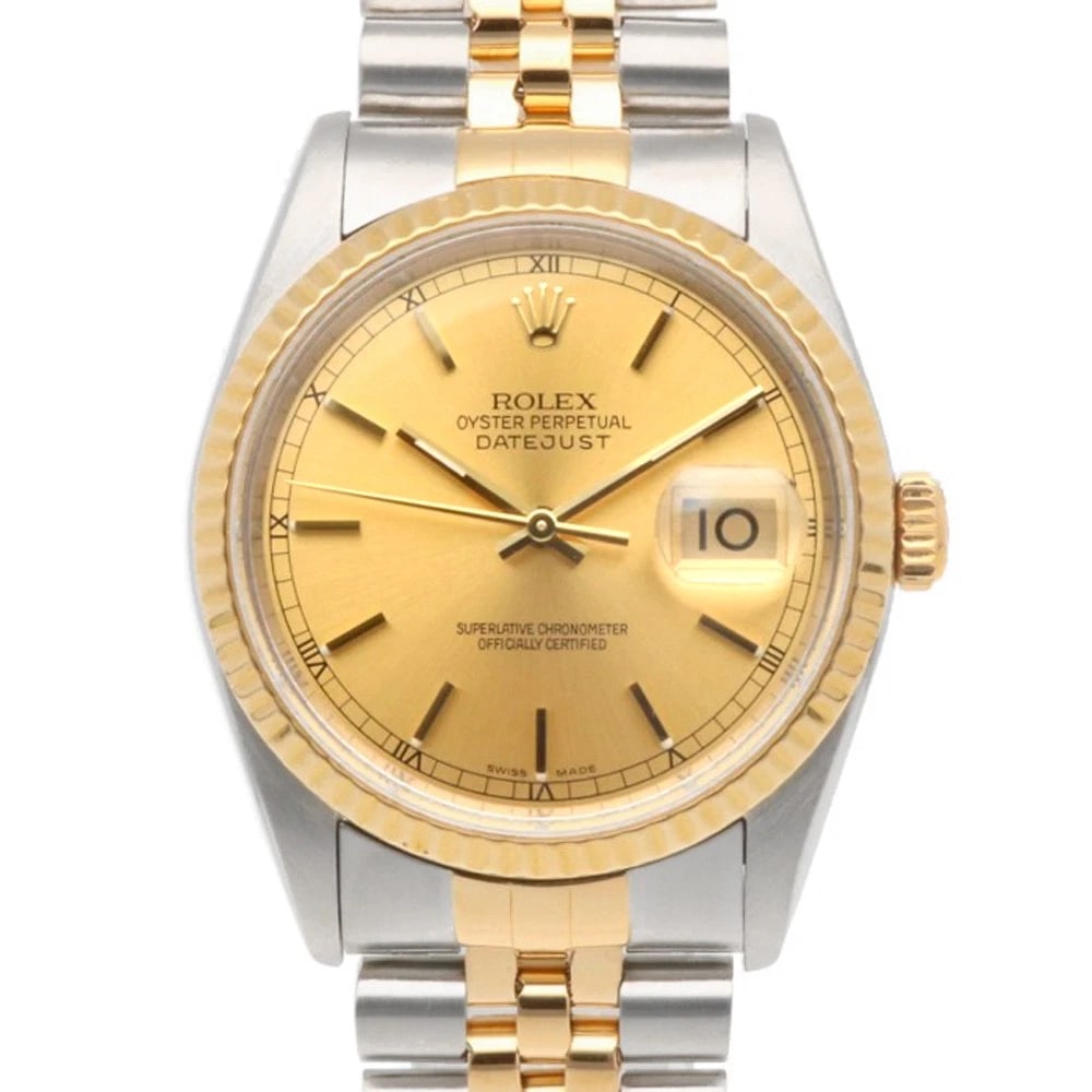 ROLEX DATEJUST WATCHES STAINLESS STEEL K18 YELLOW GOLD WATCH: ROLEX Datejust Watches Stainless Steel K18 yellow gold Watch Brand: ROLEX Type: Wristwatch Material: Case : Stainless Steel x K18 yellow gold Band : Stainless Steel Color: Silver / gold Size: Case